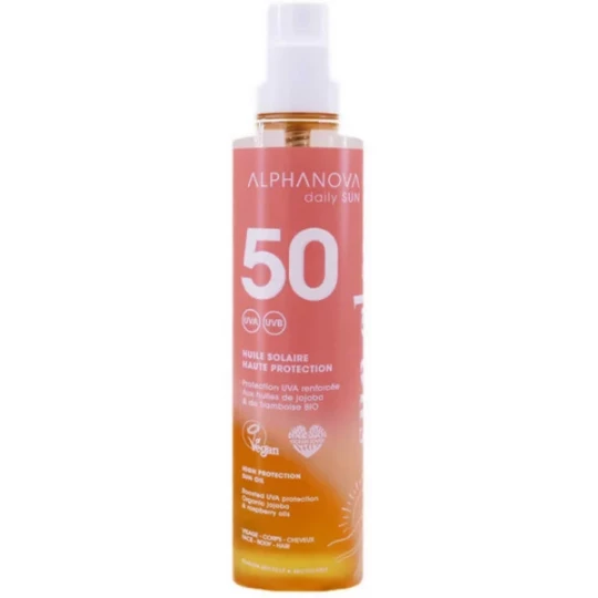 Alphanova Daily Sun Huile Solaire SPF50 125 ml