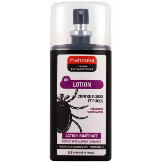 Manouka Lotion Contre Tiques et Puces 75 ml