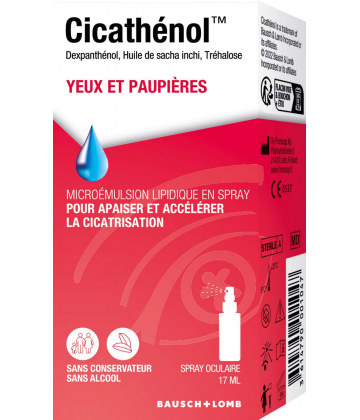 Cicathénol Yeux et Paupières Spray Oculaire 17 ml