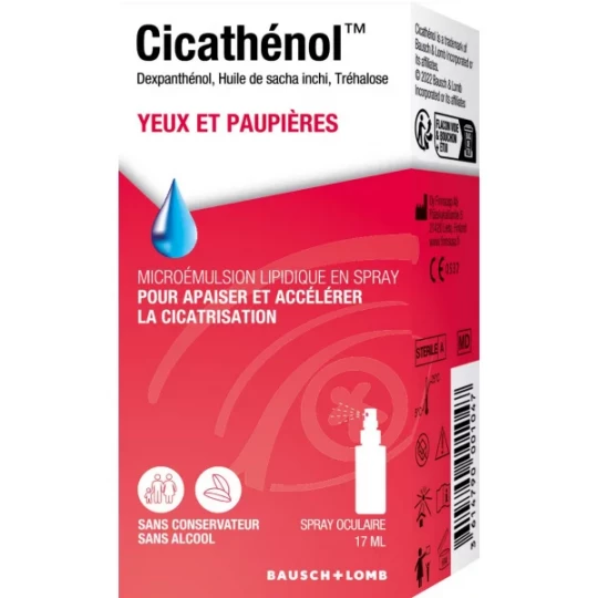 Cicathénol Yeux et Paupières Spray Oculaire 17 ml