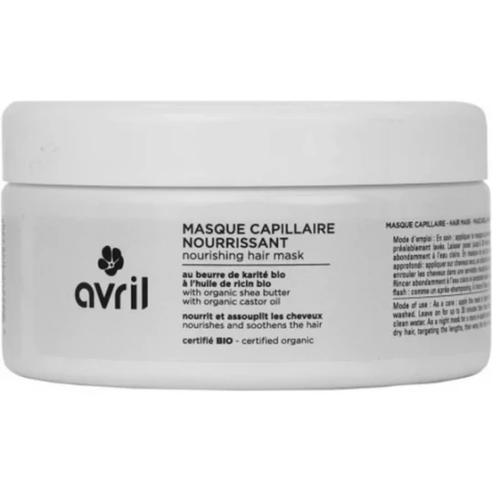 Avril Masque Capillaire Nourrissant Certifié Bio 200 ml