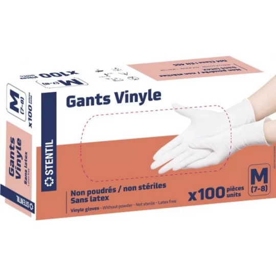 Stentil Gants d'examen Vinyle x 100 - image 2