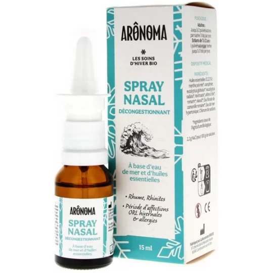 Arônoma Spray Nasal Décongestionnant Bio 15 ml