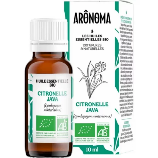 Arônoma Huile Essentielle Citronelle de Java Bio 10 ml