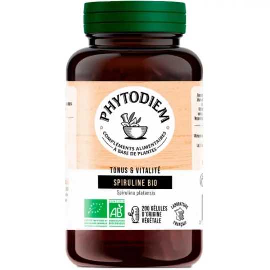 Phytodiem Spiruline Bio 250 mg Gélules x 200