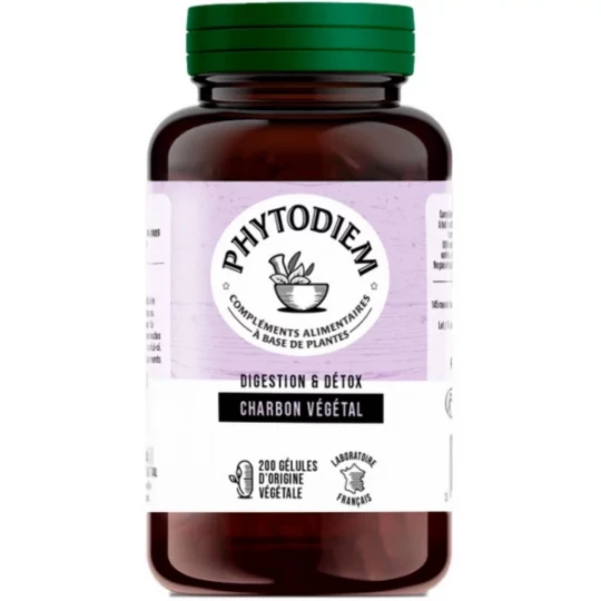 Phytodiem Charbon Végétal 160 mg Gélules x 200
