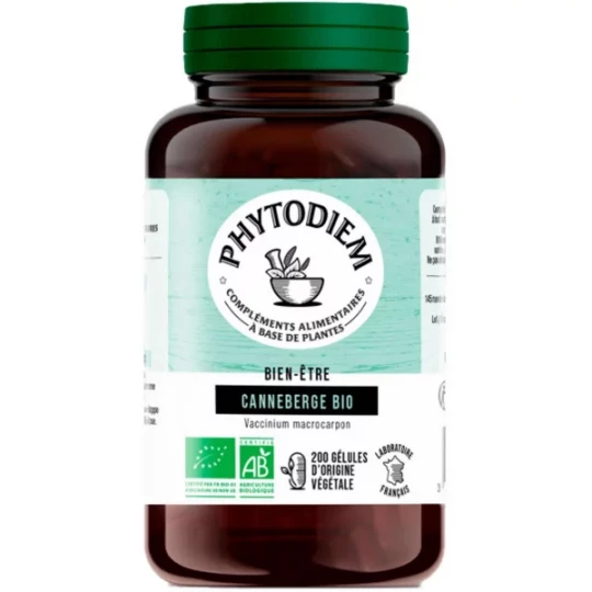 Phytodiem Canneberge Bio 295 mg Gélules x 200