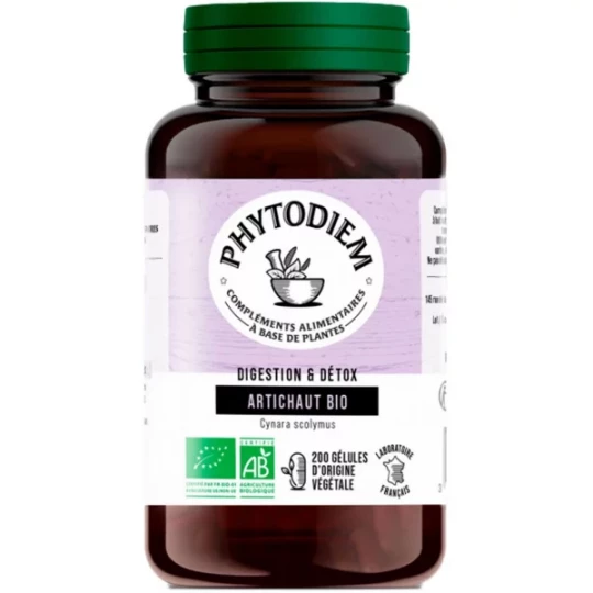 Phytodiem Artichaut Bio 290 mg Gélules x 200