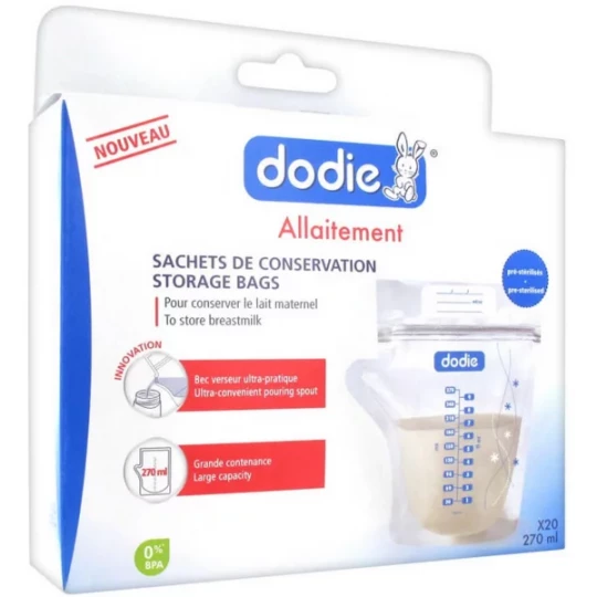 Dodie Allaitement Sachets de Conservation x 20
