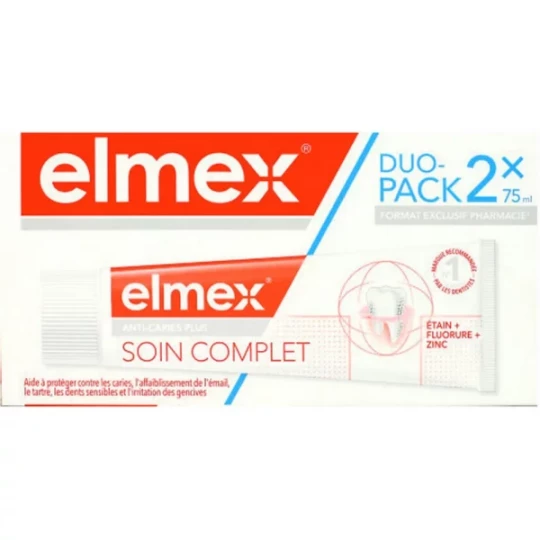 Elmex Soin Complet Anti-Caries 2 x 75 ml