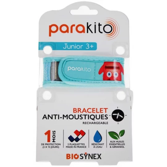 Para'Kito Bracelet Anti-Moustiques Rechargeable Junior + 2 Recharges - image 3