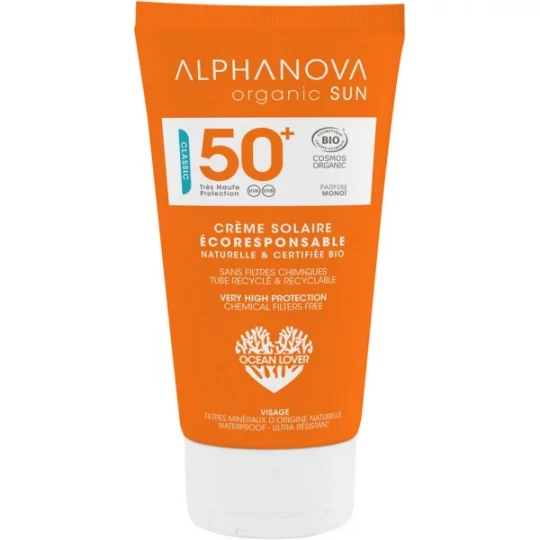 Alphanova SUN Crème Solaire Ecoresponsable SPF50+Tube 50 g