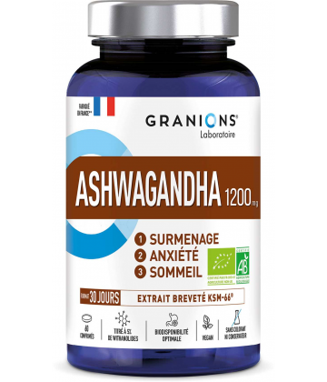 Granions Ashwagandha Bio 1200 mg Comprimés x 60