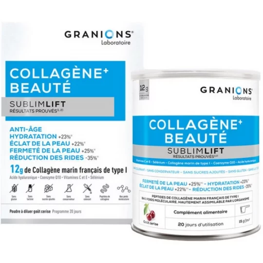 Granions Collagène+ Beauté Sublimlift Saveur Cerise Poudre 300 g
