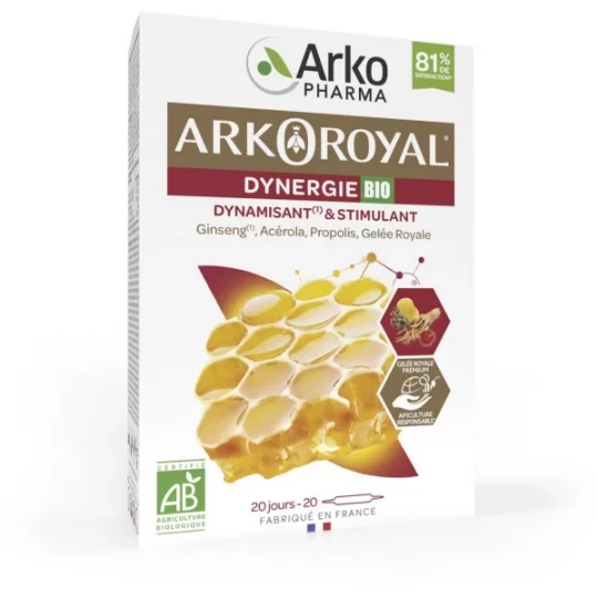 Arkopharma ArkoRoyal Dynergie Bio Ampoules 10 ml x 20