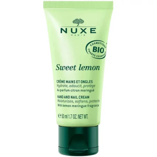 Nuxe Sweet Lemon Crème Mains et Ongles Bio 50 ml