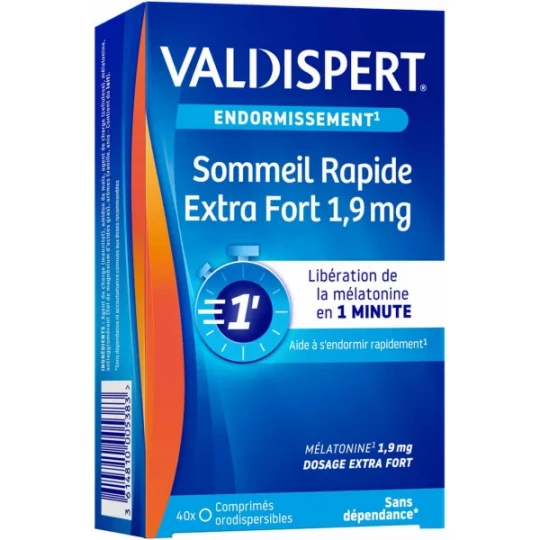 Valdispert Sommeil Rapide Extra Fort 1,9 mg Comprimés x 40