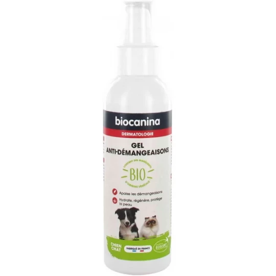 Biocanina Gel Anti-Démangeaisons Bio Chien et Chat 125 ml