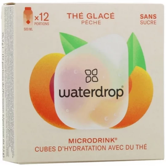 Waterdrop Microdrink Thé Pêche Cubes x 12