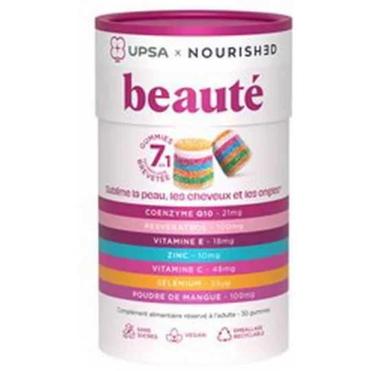 UPSA Nourished Gummies 7 en 1 Beauté x 30