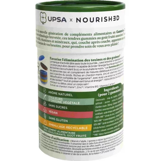 UPSA Nourished Gummies 7 en 1 Détox Minceur x 30 - image 2