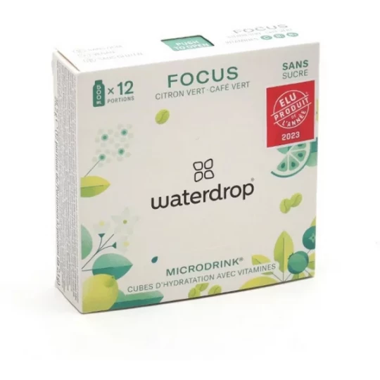 Waterdrop Microdrink Focus Cubes Effervescents x 12