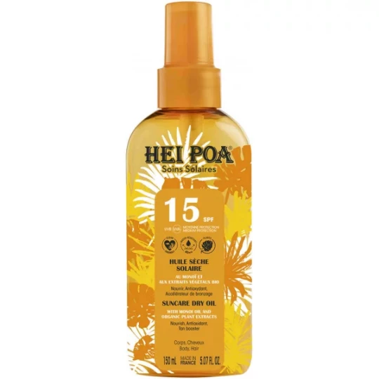Hei Poa Huile Sèche Solaire SPF15 150 ml
