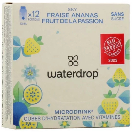 Waterdrop Microdrink Fraise Ananas Cubes x 12