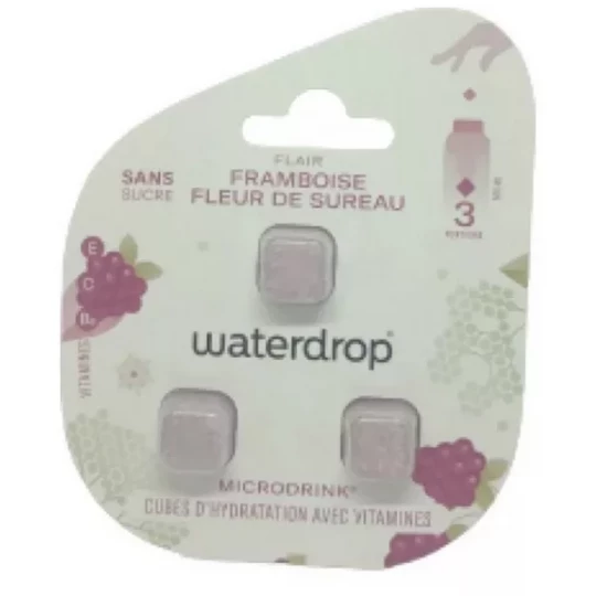 Waterdrop Microdrink à la framboise et au sureau x 3