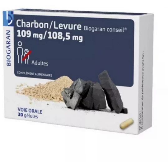 Biogaran Charbon Levure Gélules x 30