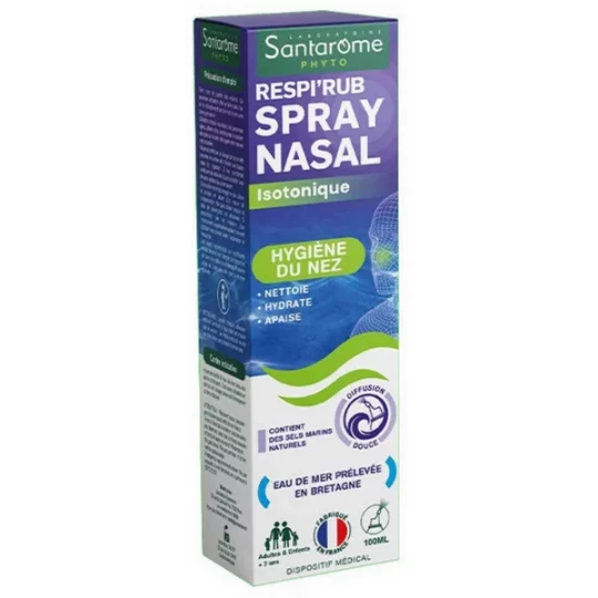 Santarome Respi'Rub Spray Nasal Isotonique 100 ml