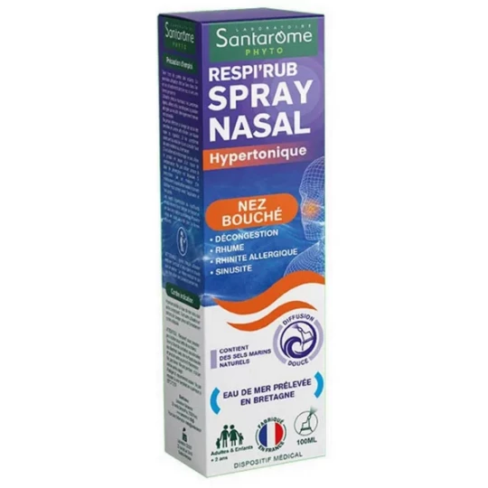 Santarome Respi'Rub Spray Nasal Hypertonique 100 ml