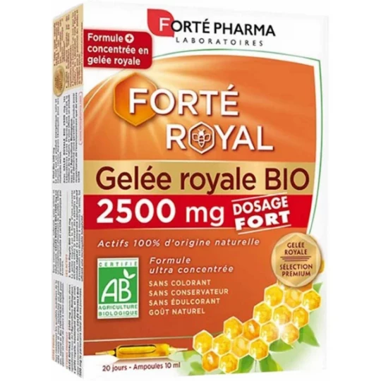 Forté Pharma Gelée Royale 2500 mg Ampoules x 20