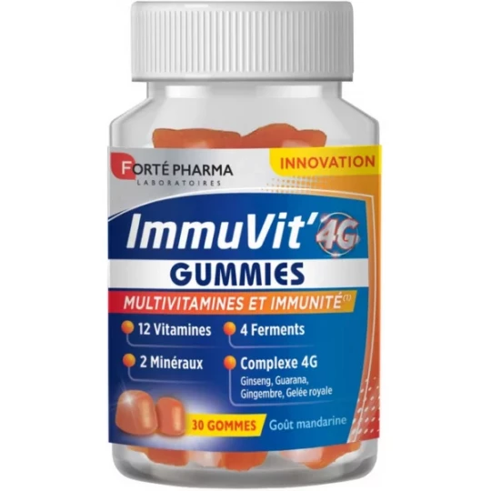 Forté Pharma ImmuVit' 4G Multivitamines et Immunité Comprimés x 30
