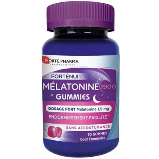 Forté Nuit Mélatonine 1900 Gummies x 30