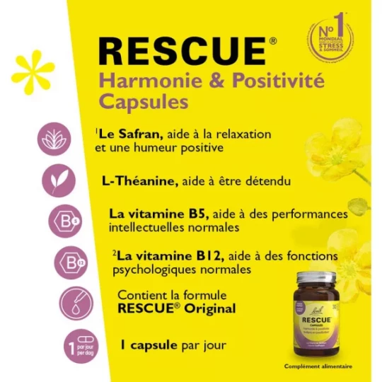 Rescue Harmonie & Positivité Capsules x 30 - image 2