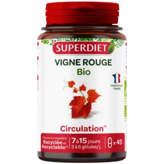 Superdiet Vigne Rouge Bio Gélules x 45