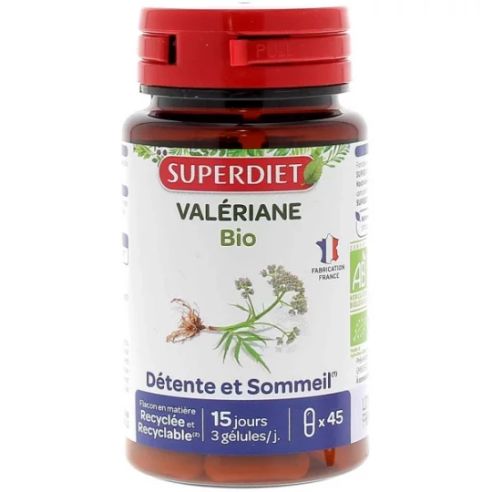 Superdiet Valériane Bio Gélules x 45
