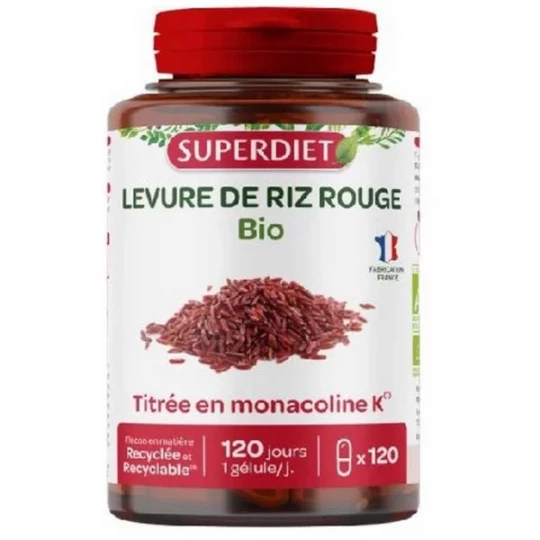 Superdiet Levure de Riz Rouge Bio Comprimés - image 2