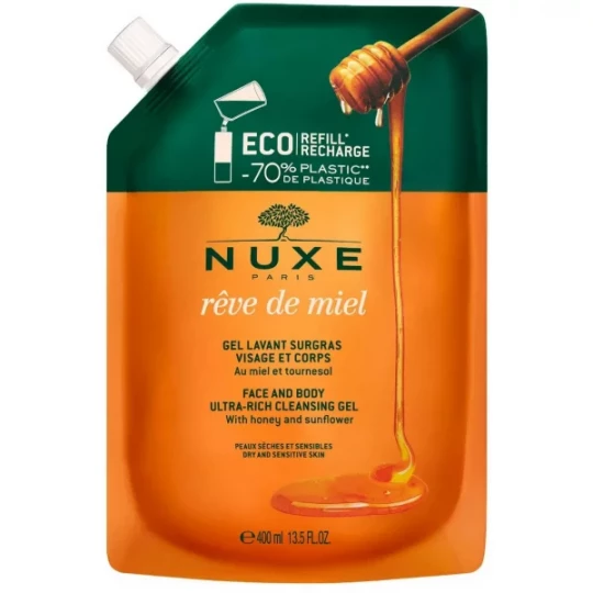 Nuxe Rêve de Miel Gel Lavant Surgras Recharge 400 ml