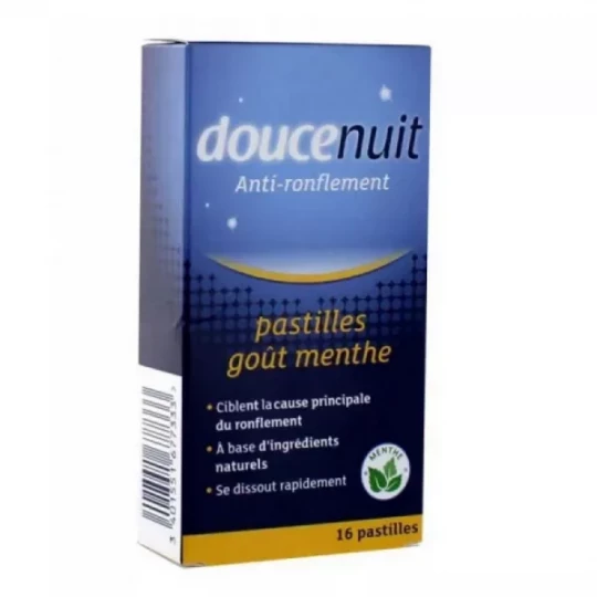 DouceNuit Anti-Ronflement Pastilles Goût Menthe x 16