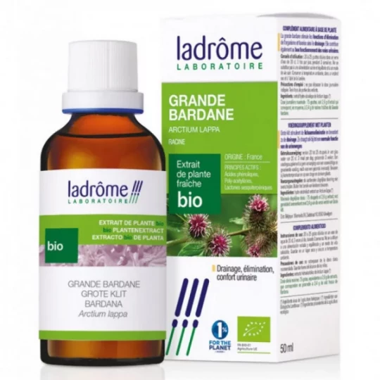 Ladrôme Extrait de Plantes Fraiches Bio Bardane 50 ml