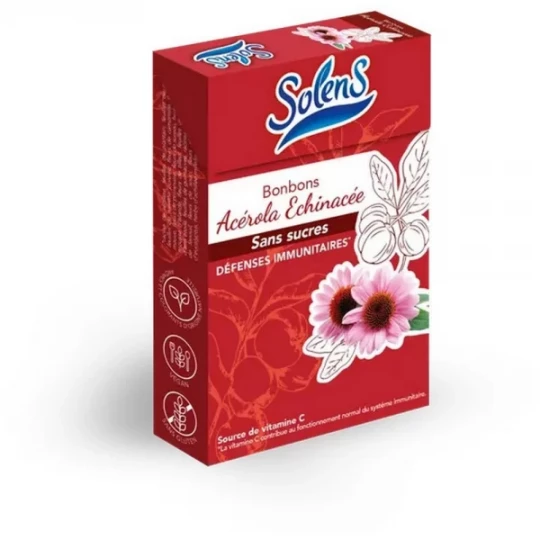 Solens Bonbons Acérola Echinacée Sans Sucres Défenses Immunitaires 50 g