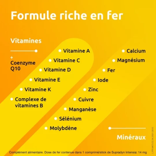 Supradyn Intensia Vitamines, Minéraux et Fer Comprimés Effervescents x 30 - image 2