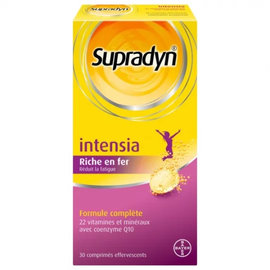 Supradyn Intensia Vitamines, Minéraux et Fer Comprimés Effervescents x 30