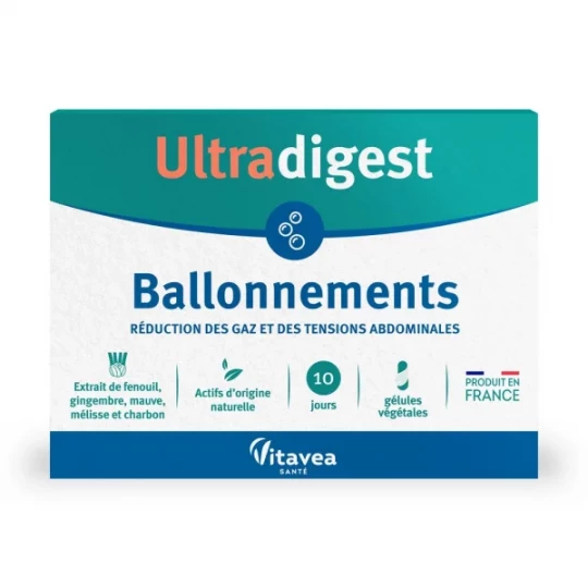Vitavea Ultradigest Ballonnements Gélules x 20