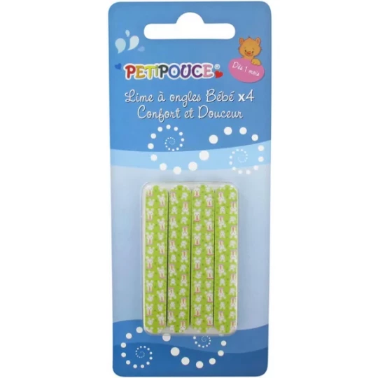 Limes à Ongles Bébé Confort et Douceur x 4