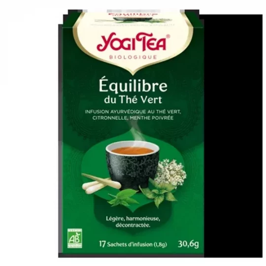 Yogi Tea Équilibre du Thé Vert Bio Infusettes x 17