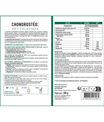 EA Chondrosteo + Collagène Fruits des Bois Poudre 280 g