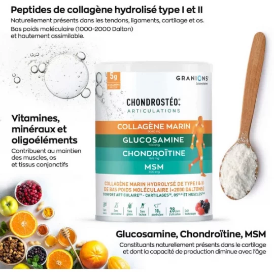 EA Chondrosteo + Collagène Fruits des Bois Poudre 280 g - image 4